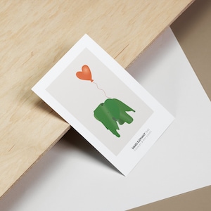 Grußkarte, Postkarte, Innenarchitektur-Postkarte, Grußkarte, Eames Elephant