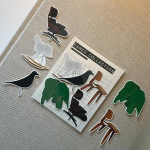 Design stickers, design stickers, interior design, eames house bird, eames elephant, eames lounge chair