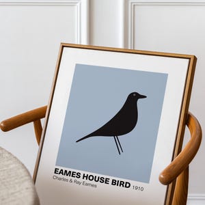 Eames House Bird, Vitra Bird Poster, Stampa moderna, Belle arti, Illustrazione di design