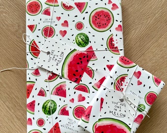 Watermelon wrapping gift paper