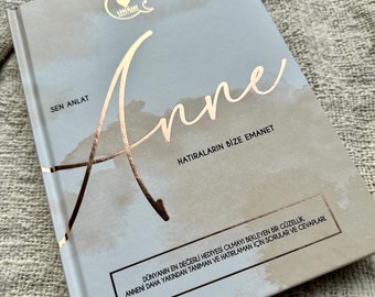 Sen Anlat Anne, hatiralarin bize emanet.. Turkish keepsake book