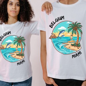 camiseta bélgica miami, camisa de verano, camisa de vacaciones de verano, camisa vibrante de verano bélgica, camisa de vacaciones, camiseta de vacaciones, camiseta de vacaciones imagen 5