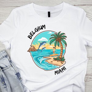 camiseta bélgica miami, camisa de verano, camisa de vacaciones de verano, camisa vibrante de verano bélgica, camisa de vacaciones, camiseta de vacaciones, camiseta de vacaciones imagen 6