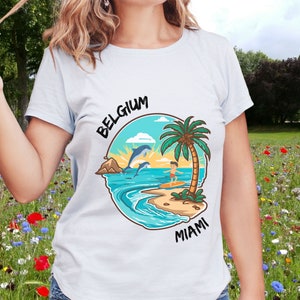 camiseta bélgica miami, camisa de verano, camisa de vacaciones de verano, camisa vibrante de verano bélgica, camisa de vacaciones, camiseta de vacaciones, camiseta de vacaciones imagen 4