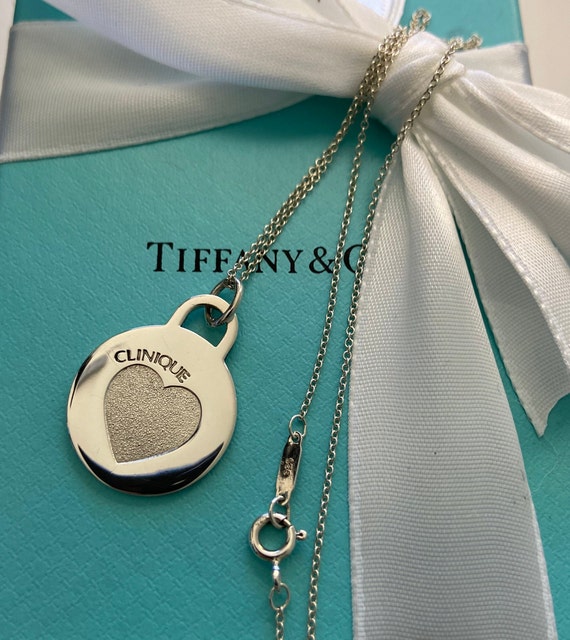 Tiffany & Co, Clinique, Heart Tag Charm, Necklace… - image 1