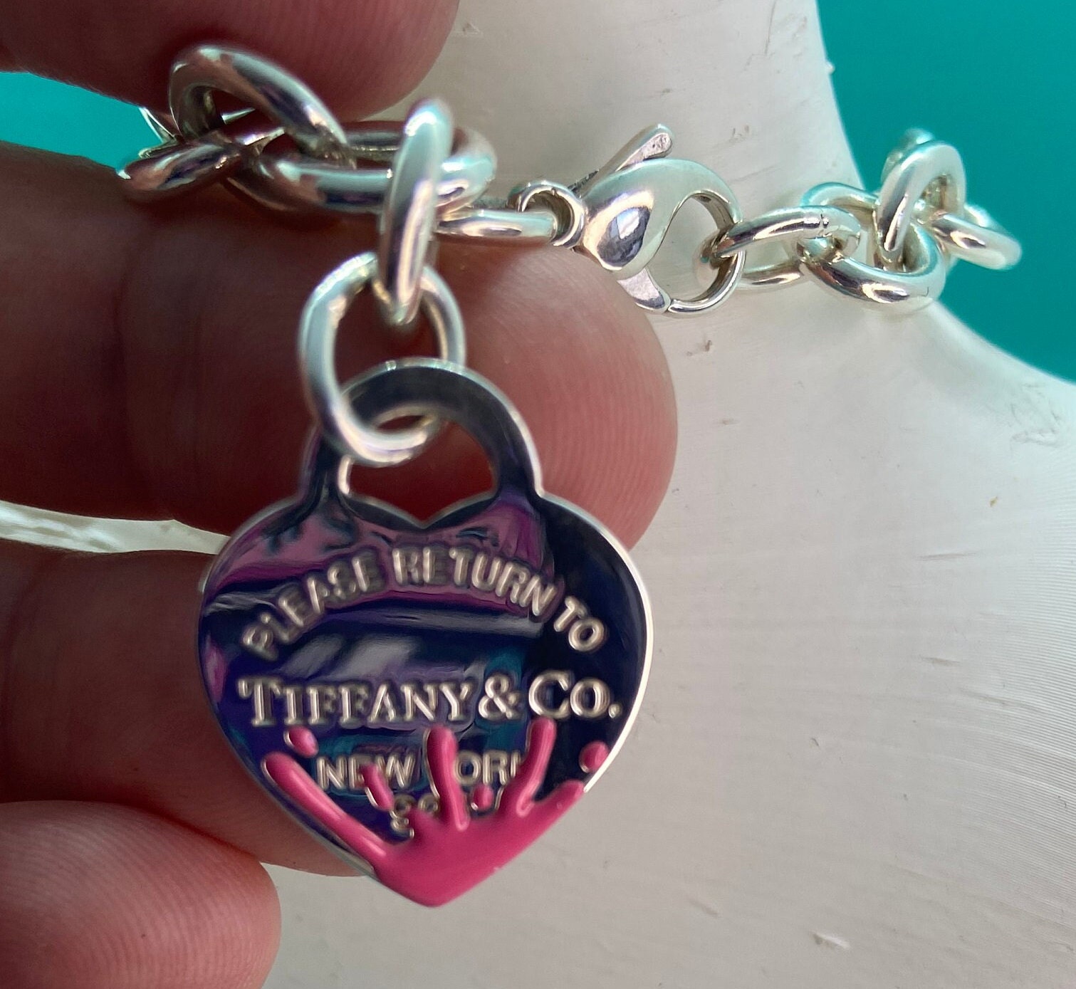 Tiffany & Co, Pink Splash, Return to Tiffany, Heart Tag Tiffany & Co, Pink Splash, Return to Tiffany, Heart Tag