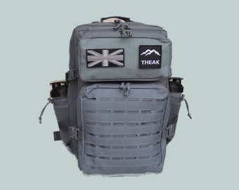 THEAK PAK Backpack - GREY- For gym, commuting, hiking, outdoors, climbing, sports and Crossfit