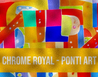 Chrome Art Seamless Pattern, Chrome Royal Collection