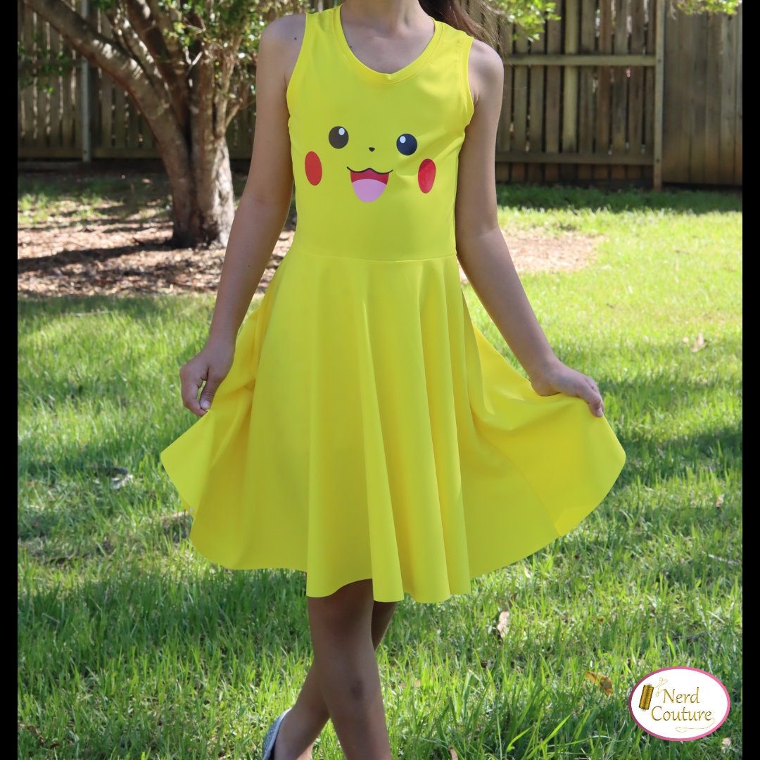 Pokemon Dress Pikachu Dress Eevee Dress Togepi Dress 