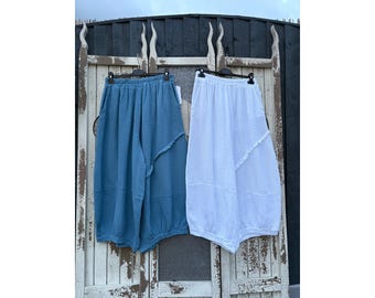 Made in Italy Cotton Boho Summer Trousers Various Colours