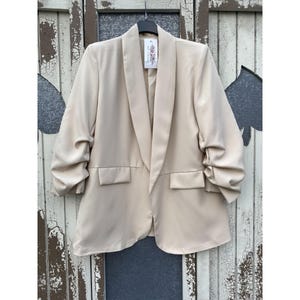Made in Italy Ruched Sleeve Blazer Various Colours and Sizes