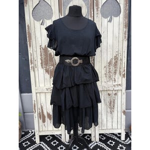 a knee length ruffle ra ra cotton dress Rara Sale dresses