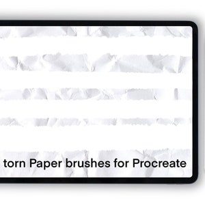 Procreate torn paper brushes for iPad and iPad Pro. Paper eraser brushes