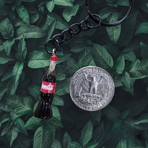 Coca Cola Coke Soda Resin Keychain / Personalized Gift / Cute Funny Keychain