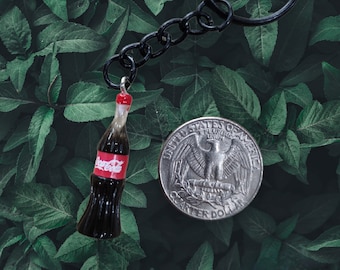 Coca Cola Coke Soda Resin Keychain / Personalized Gift / Cute Funny Keychain