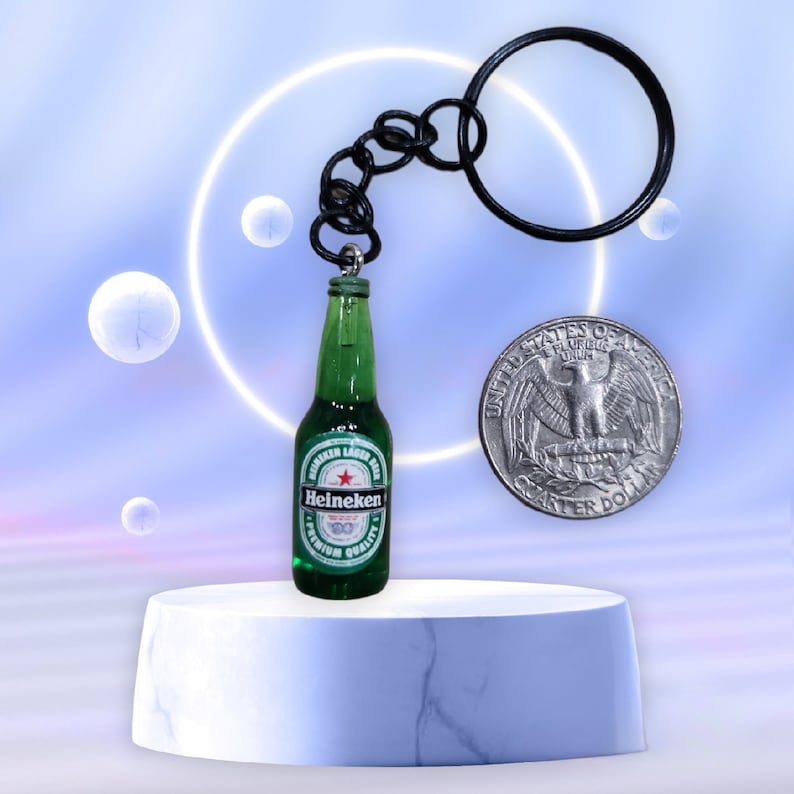 Mini Heineken Resin Beer / Bottle / Keychain / Personalized Gift / Etsy