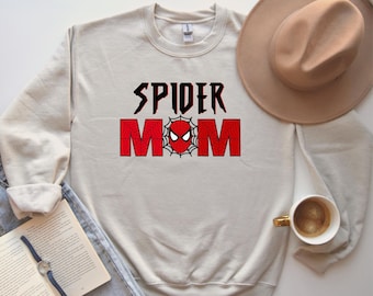 Custom Family Spider Sweatshirt, Spider Dad, Spider MomSweatshirt, Family Matching Sweater, Family Personalize Sweathirt, Spiderman Family