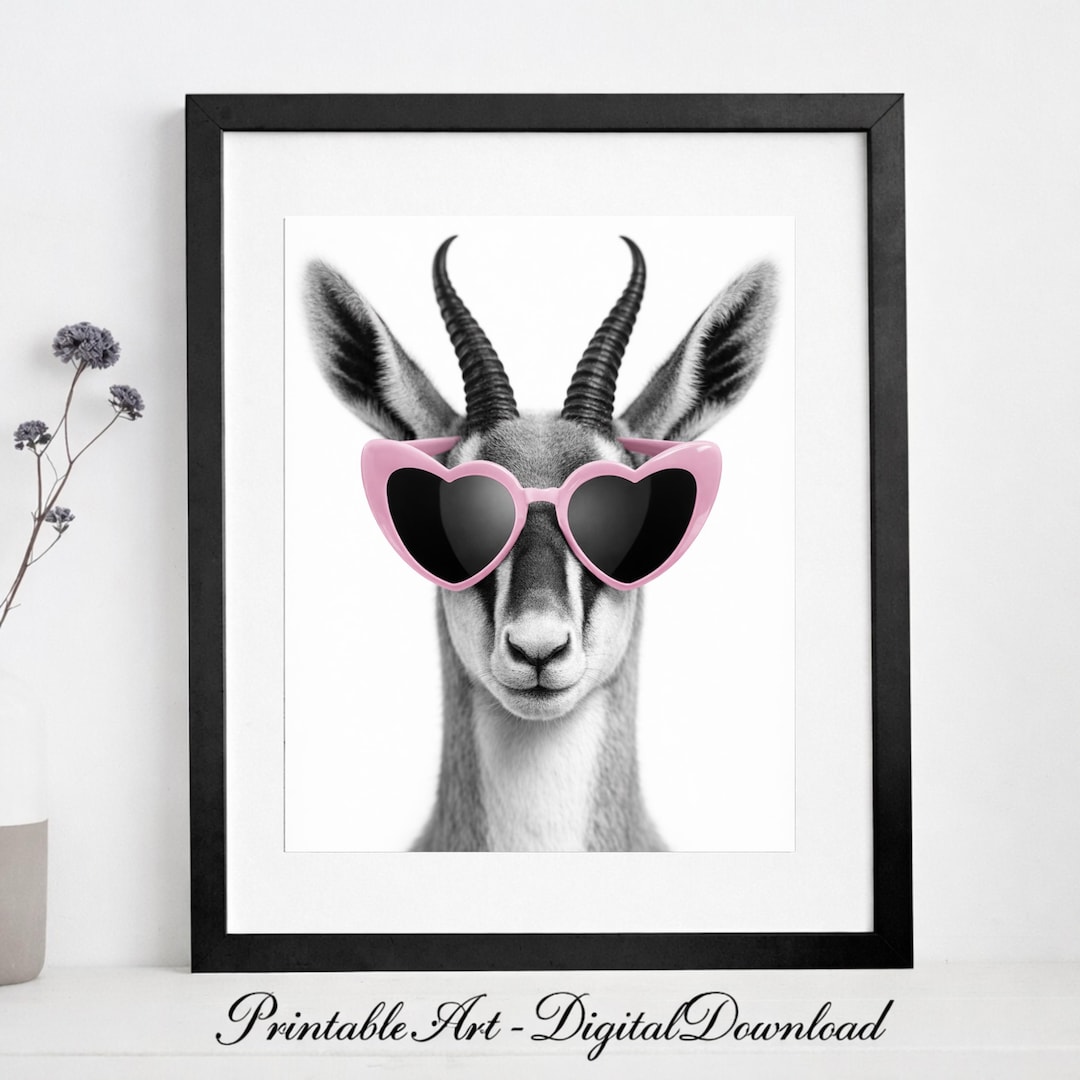 Springboks Printing Funny Springbok Print | Instant Download | Springbok Wall Art | Nursery ...