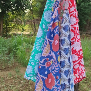 Vintage 100% Cotton Bandanas, Adult bandana for women hand printed bandanas hair scarf bandana Bohemian Style Neck Scarf gifts for women