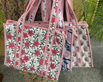 15 mini bolsos de mano acolchados de algodón con cremallera, bolso de mano con cremallera para niñas, bolso de almacenamiento personalizado, regalo para novia, bolso de playa boho,