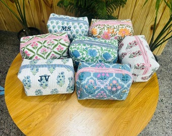 Embroidered Hair Tool Organizer Bag, Bridesmaid Gifts Proposal, Gifts for Mom, Block Print Curling Iron Holder, Bridal Party Gifts,