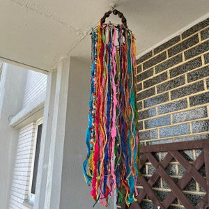 mehrfarbige Streifen aus reiner Seide vintage Sari Stoff Reste Scrap Bündel Seiden Sari Band