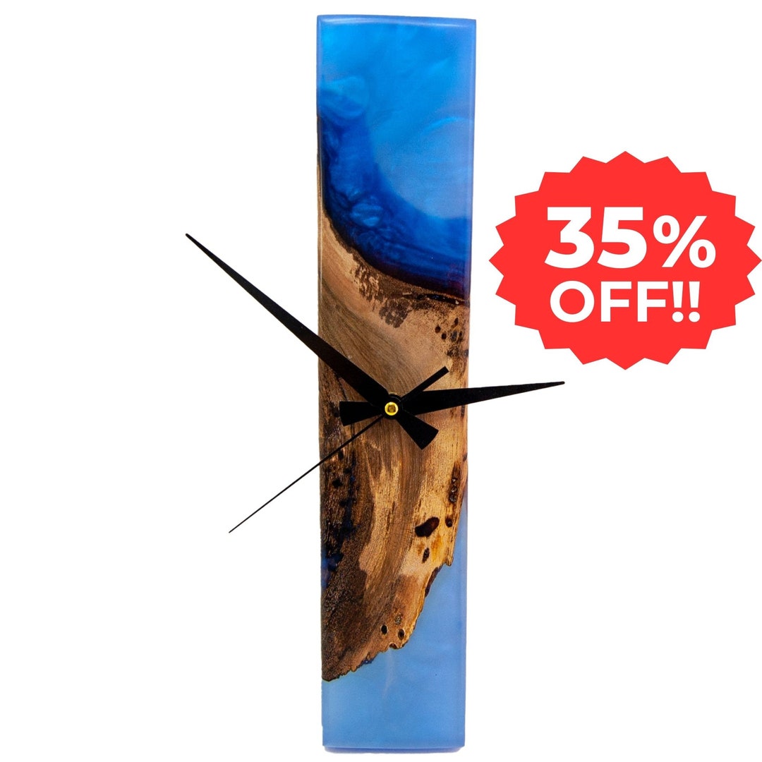 Custom Resin Wood Wall Clock Modern Decor for Home and Etsy