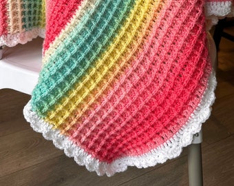 Beginner's Waffle Stitch Blanket Pattern