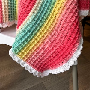 Waffle Stitch Blanket Pattern für Anfänger