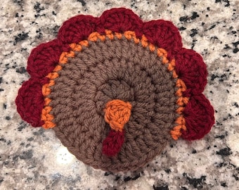 Crochet Turkey Coaster Pattern