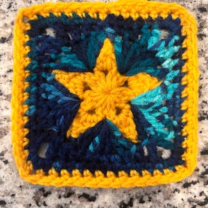 Star Granny Square Pattern