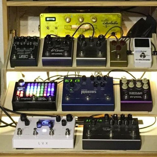 3 Platform Desktop Pedalboard for Recording Artists and Sound Engineers