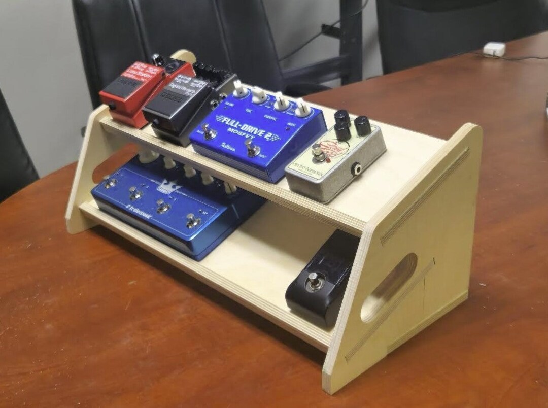 2 Platform Desktop Pedalboard for Recording Artists and Sound Engineers