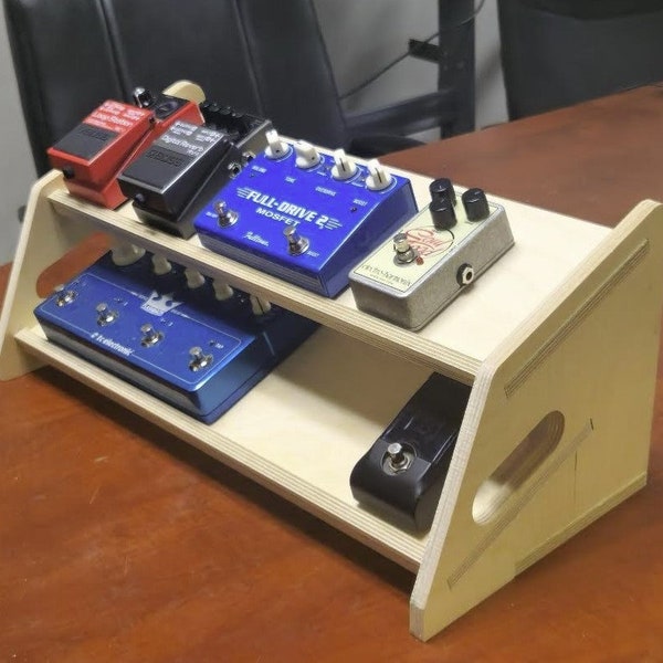 2 Platform Desktop Pedalboard for Recording Artists and Sound Engineers