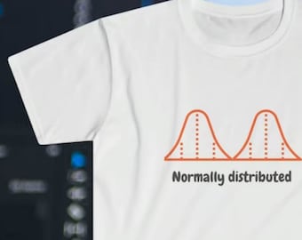 Data Science T-shirt: Statistikfördelning, mjuk unisex-tröja