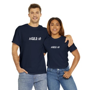 Remote Worker Tshirt Work from home Unisex Heavy Cotton Tee Agile AF: Unleash the Iterative Beast image 9