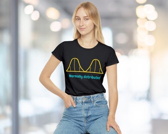 Data science | Women's Iconic T-Shirt - Statistics and Data Science with Binomial Distribution Print - Perfect for Data Enthusiasts