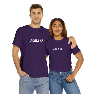 Remote Worker Tshirt Work from home Unisex Heavy Cotton Tee Agile AF: Unleash the Iterative Beast image 10