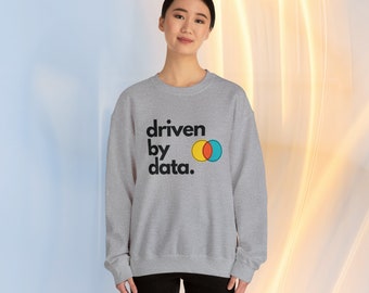 Moletom com gola redonda Driven By Data: mistura aconchegante unissex