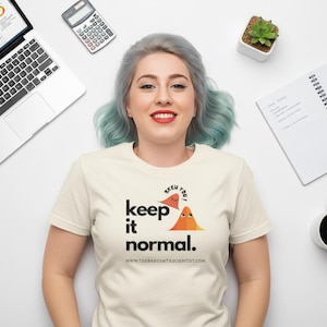 Camiseta "Mantén la normalidad", regalo para científicos de datos, camiseta para estadísticos, camiseta con humor estadístico