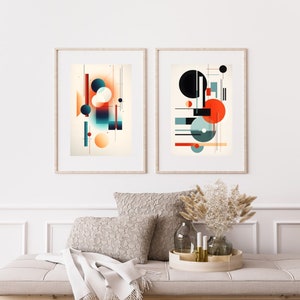 Minimalistic Circles Digital Art , Pack of 9 High-Quality Ready to Print Posters, Modern Art Digital Prints, Boho, Bright, Minimal, Circles