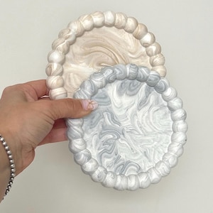 Bubble Coaster Costum Colour Neutral Drink Coasters Stone Jesmonite Neutral Home Decor and Gift image 4