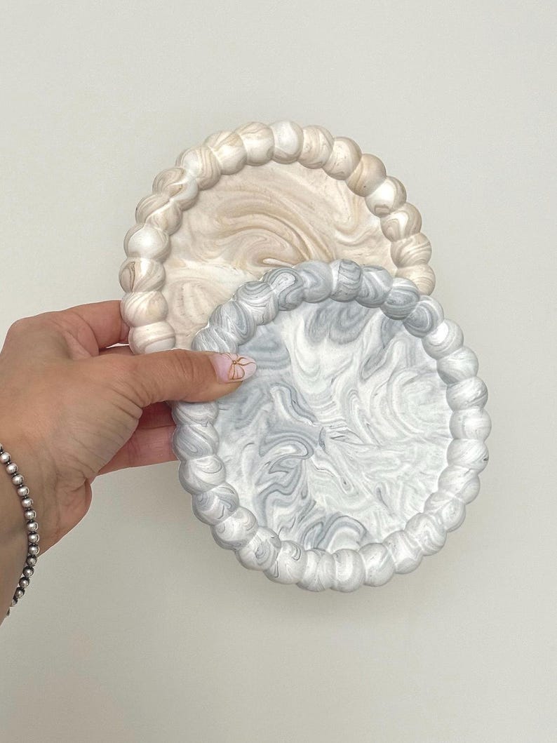 Bubble Coaster Costum Colour Neutral Drink Coasters Stone Jesmonite Neutral Home Decor and Gift image 4