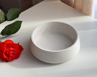 Catchall Bowl Decorative Modern Table Decor Handmade Jesmonite Neutral Aesthetic  Home Decor & Gift