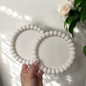 Large Bubble Coaster / Bubble tray  | Neutral Homeware Drink Coasters Stone | Jesmonite | Handmade Neutral Home Decor and Gift