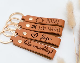 Personalisierter Leder Schlüsselanhänger - Trauzeuge/Trauzeugin Hochzeitsgeschenk mit Wunschtext und Anhänger
