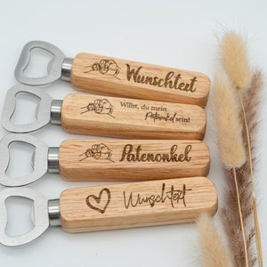 Individual bottle opener for the perfect godfather moment in a gift box Nur Flaschenöffner
