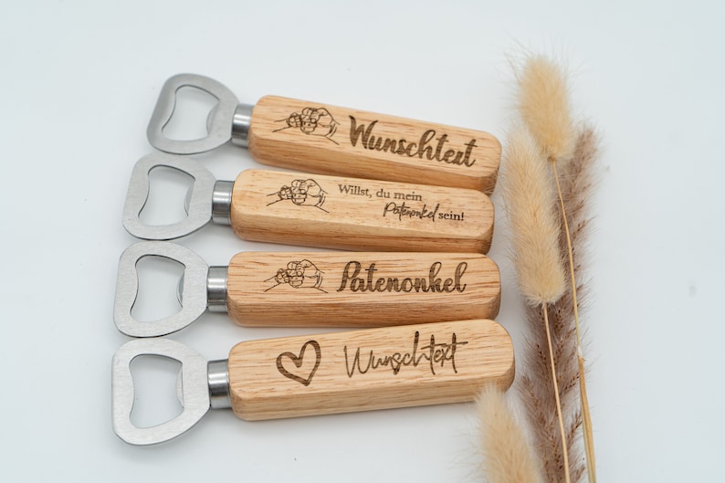 Individual bottle opener for the perfect godfather moment in a gift box Nur Flaschenöffner