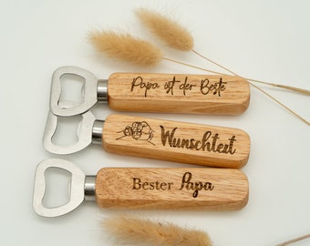 Gift for the best dad - personalized bottle opener as a gift idea for birthdays, Father's Day or more!