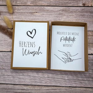 Heart&#39;s Desire Gift Box | Would you like to be my godmother? | Baptism gift for godmother
